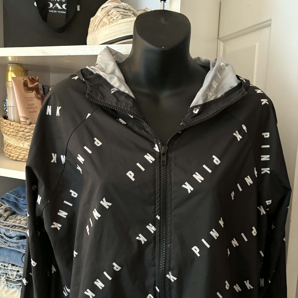 PINK Victoria's Secret Black Utility Jacket